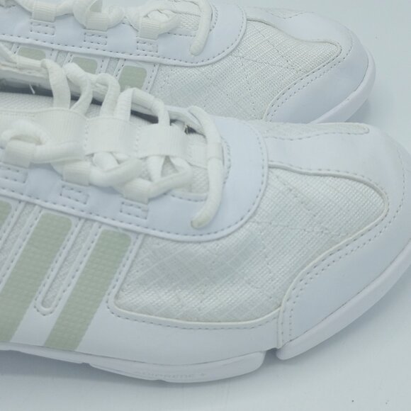 Women Girls White Grey Adidas Triple Cheer Sneakers Size 9 Model #111089250 - Picture 8 of 16